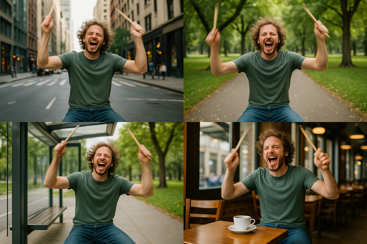 play air drums everywhere