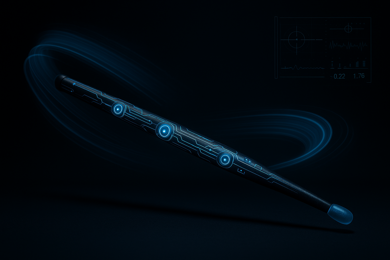 Powered by spatial inertial navigation, Gamsing tracks your drumstick motion in real time, delivering accurate virtual hits and a lifelike drumming feel.